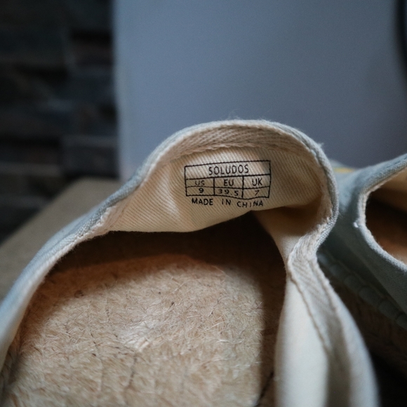 Soludos Mimosa Embroidered Wine Orange Espadrilles Slip On Flats Size 9 Jute - Picture 10 of 13